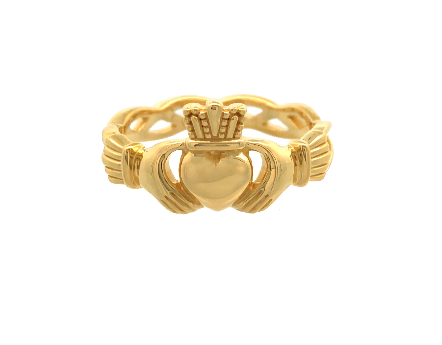 Celtic Twist Claddagh Ring