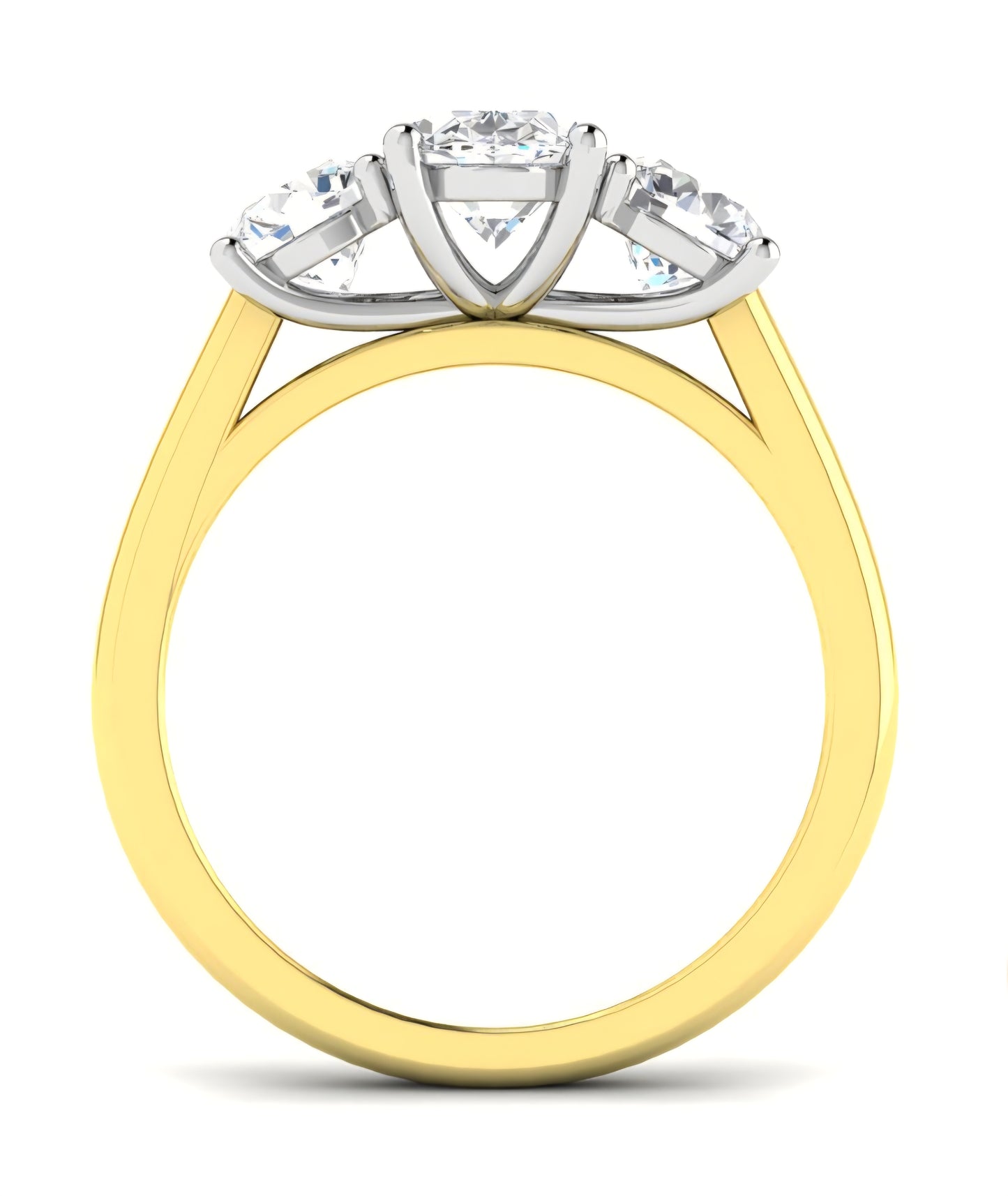 9ct Trilogy Lab Diamond Ring