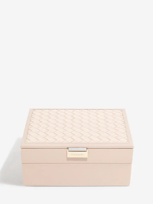 Classic Woven Jewelley Box set x2 - Blush