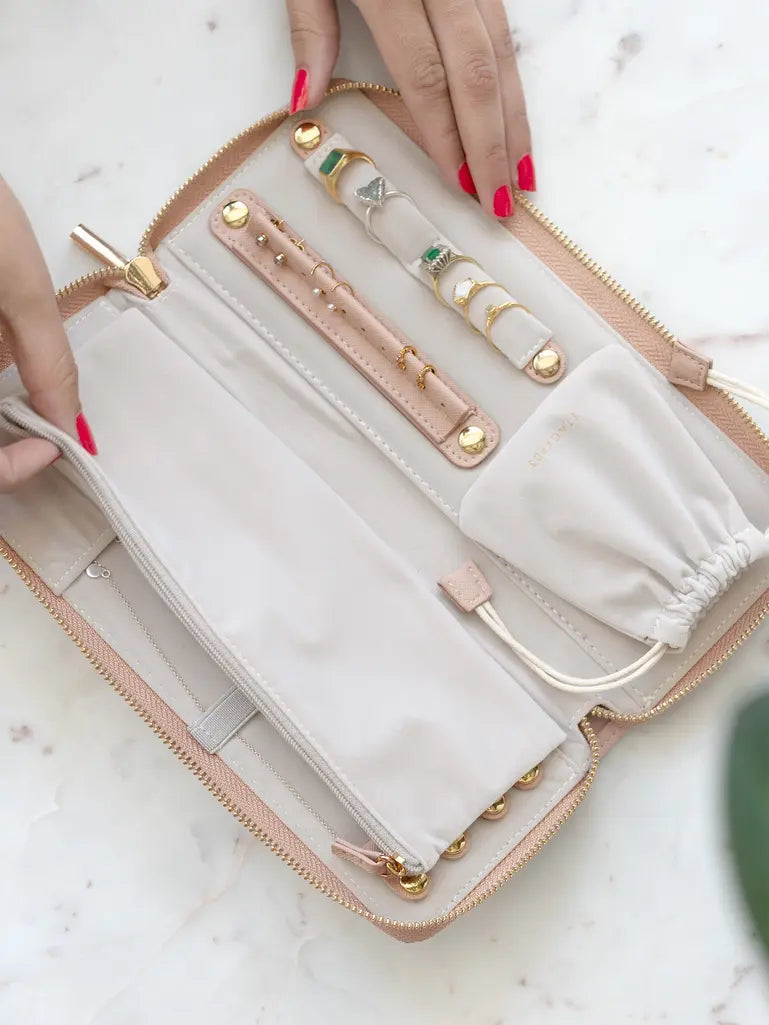 Jewellery Roll - Blush