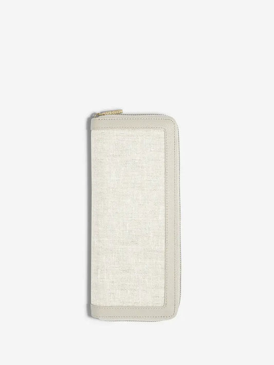 Jewellery Roll - Linen/Oatmeal