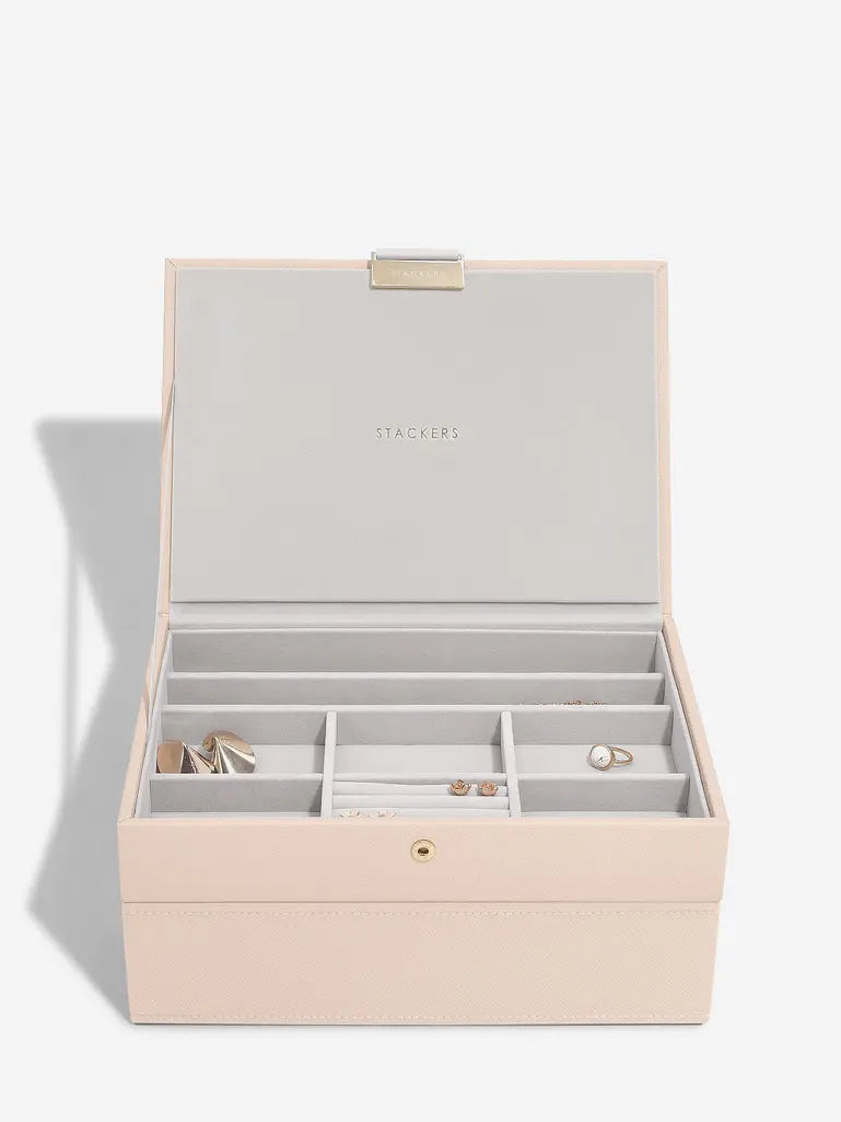 Classic Woven Jewelley Box set x2 - Blush
