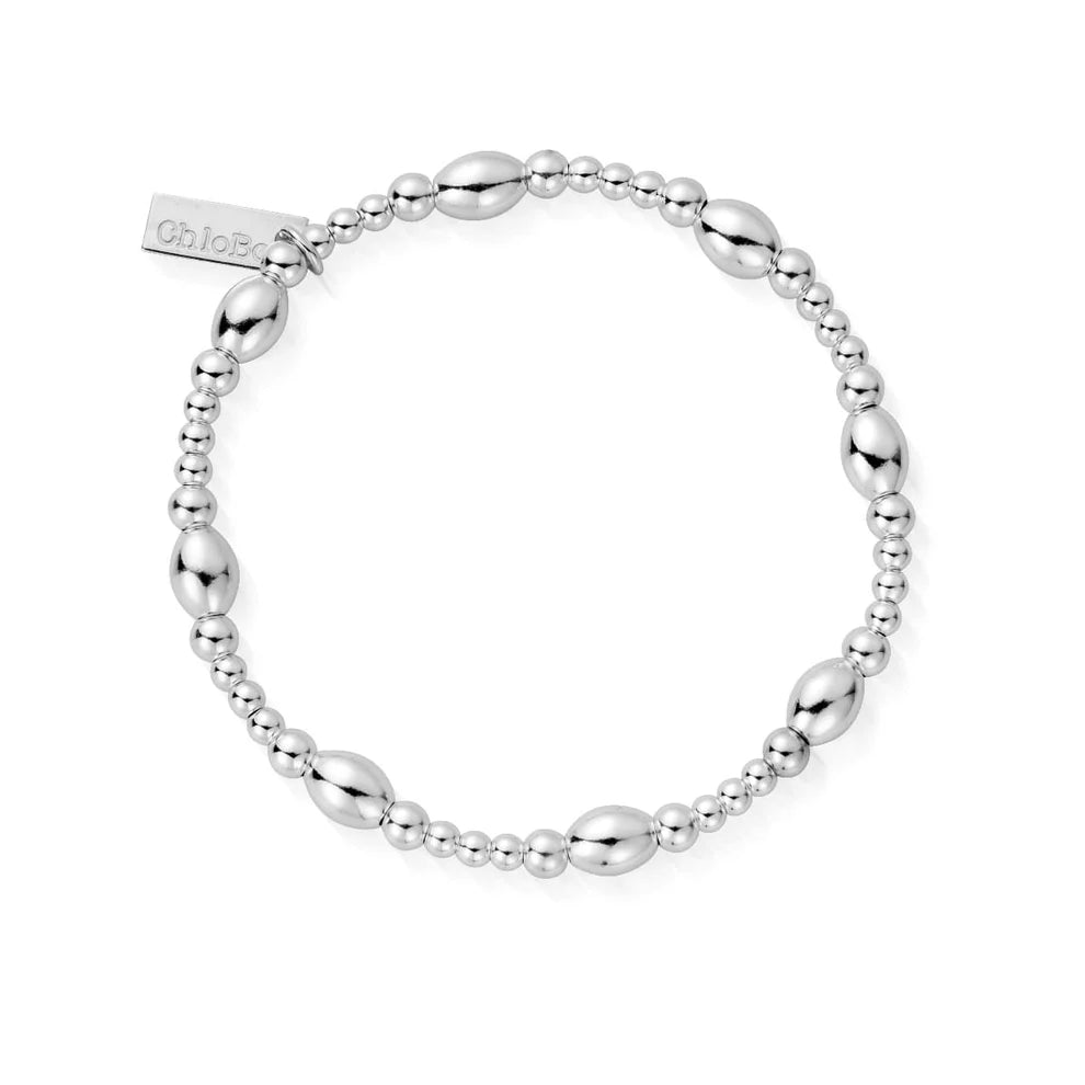 Silver Cute Oval Bracelet