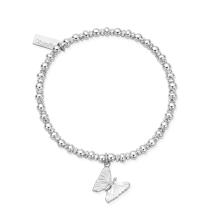 Didi Sparkle Butterfly Bracelet - Silver