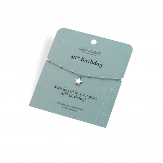 40th Birthday Bracelet