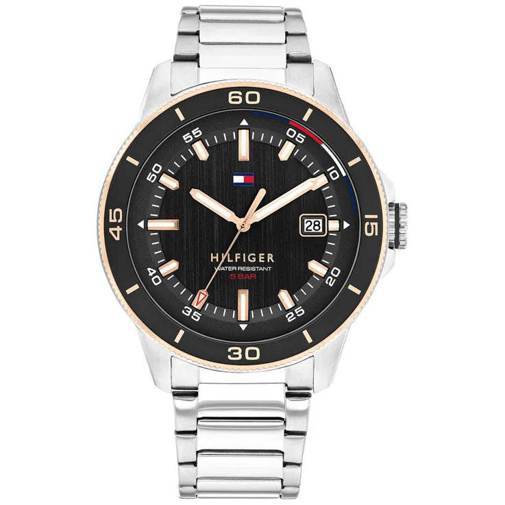 Hilfiger Steel/Black Watch