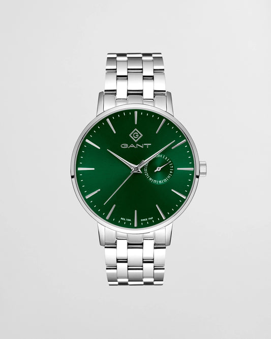 Gant Steel Park Hill III Watch with Green Dial