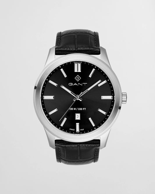 Gant Gents Black Leather Bridgeton Watch