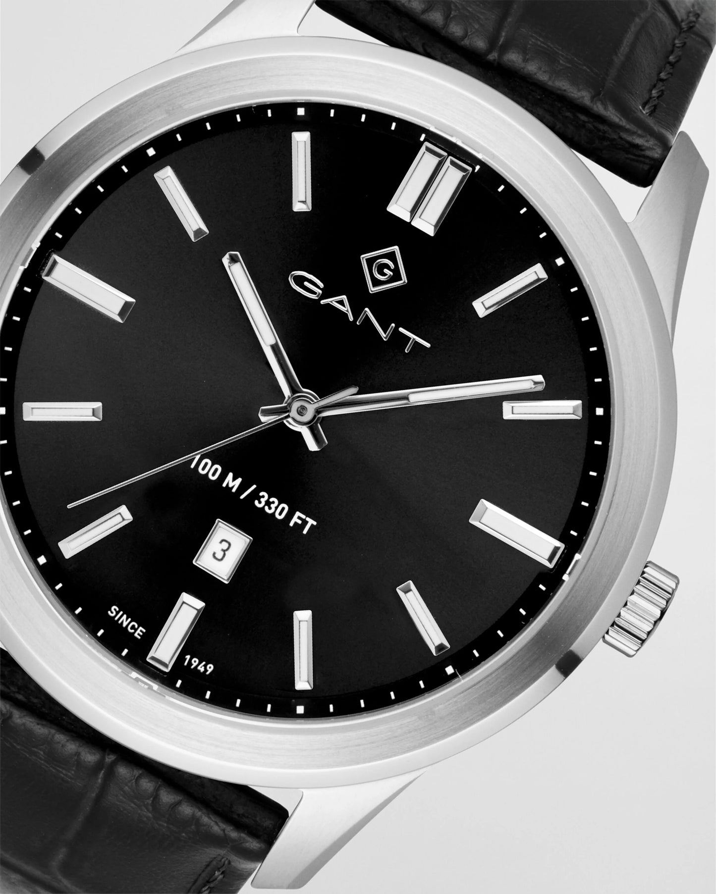 Gant Gents Black Leather Bridgeton Watch