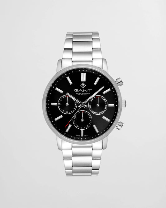 Gant Gents Steel/Black East Hill Day-Date Watch