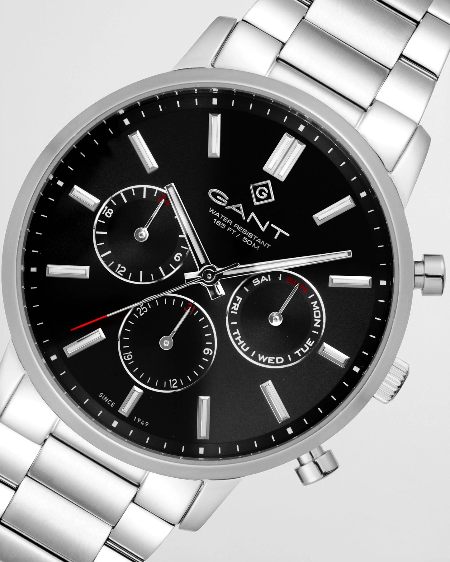 Gant Gents Steel/Black East Hill Day-Date Watch