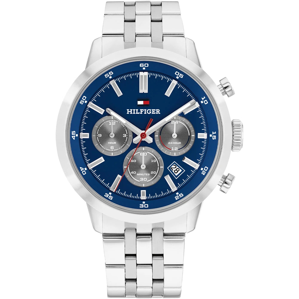 Tommy Hilfiger Steel dual time gents watch