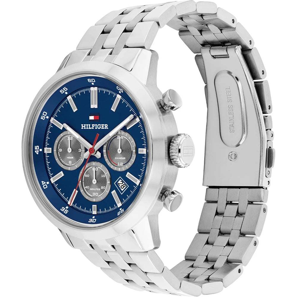 Tommy Hilfiger Steel dual time gents watch