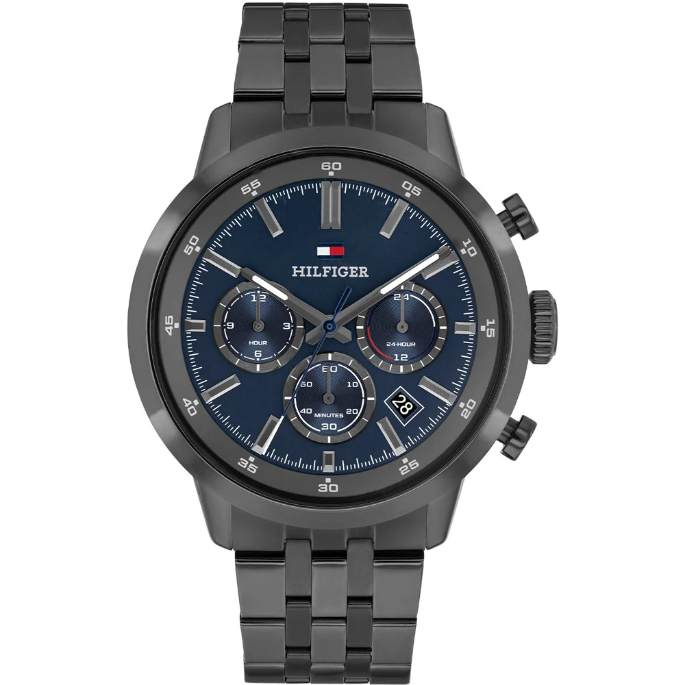 Tommy Hilfiger Grey dual time gents watch