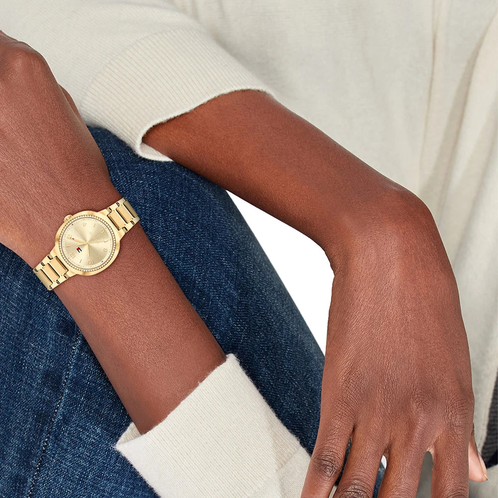 Tommy Hilfiger Ladies Quartz Watch with Crystals