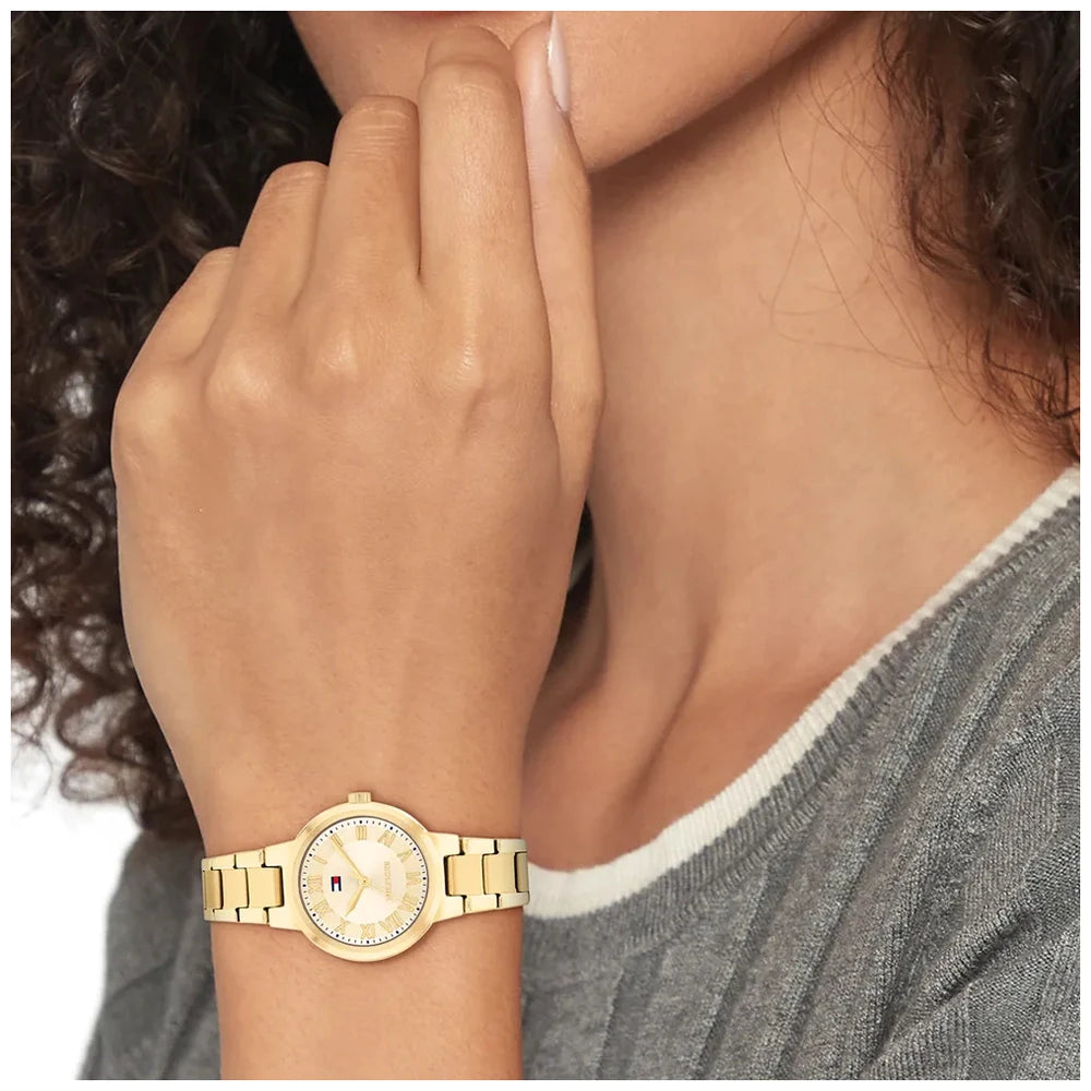 Tommy Hilfiger Gold Ladies Quartz Watch