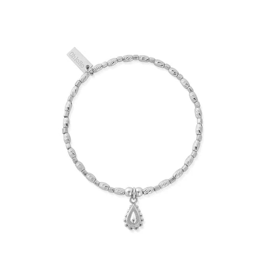 Soul Glow Raindrop Bracelet - Silver