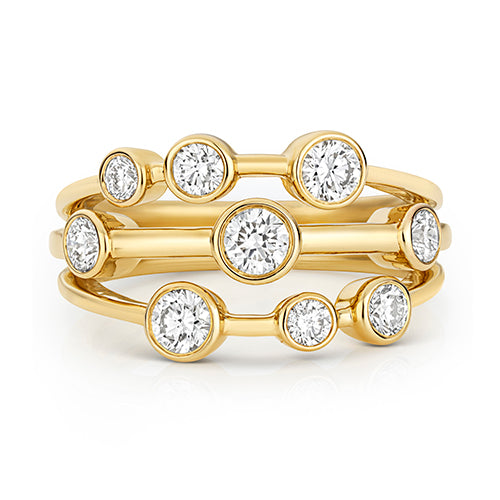 9CT GOLD LAB GROWN DIAMOND RUBOVER SET RING