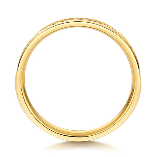 LAB GROWN DIAMOND SET WEDDING RING IN 9CT GOLD