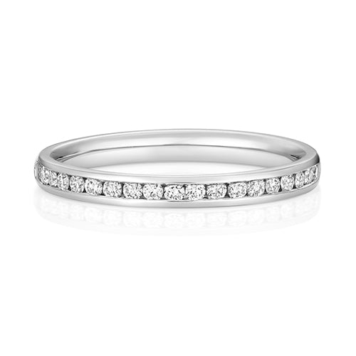 LAB GROWN DIAMOND SET WEDDING RING IN 9CT GOLD