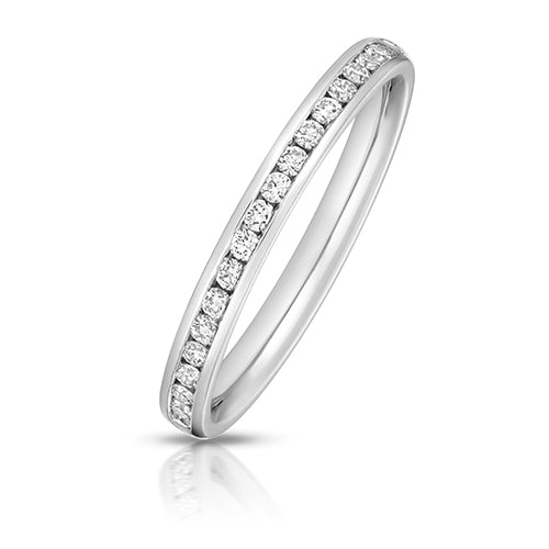 LAB GROWN DIAMOND SET WEDDING RING IN 9CT GOLD