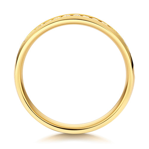 LAB GROWN DIAMOND SET WEDDING RING IN 9CT GOLD