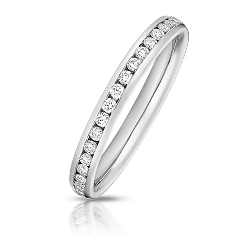 LAB GROWN DIAMOND SET WEDDING RING IN 9CT GOLD