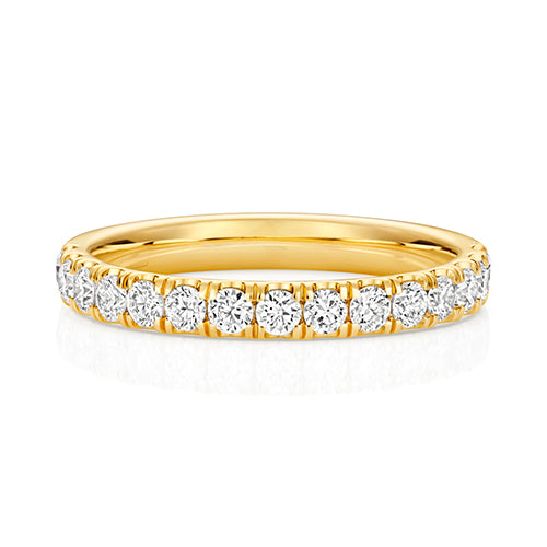 LAB GROWN DIAMOND SET WEDDING RING IN 9CT GOLD