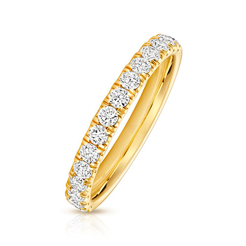 LAB GROWN DIAMOND SET WEDDING RING IN 9CT GOLD
